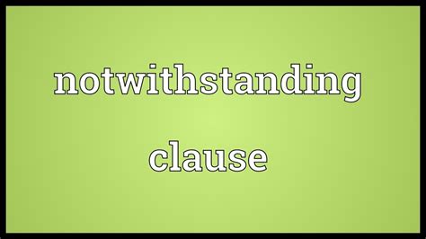 lv denied meaning|the notwithstanding clause.